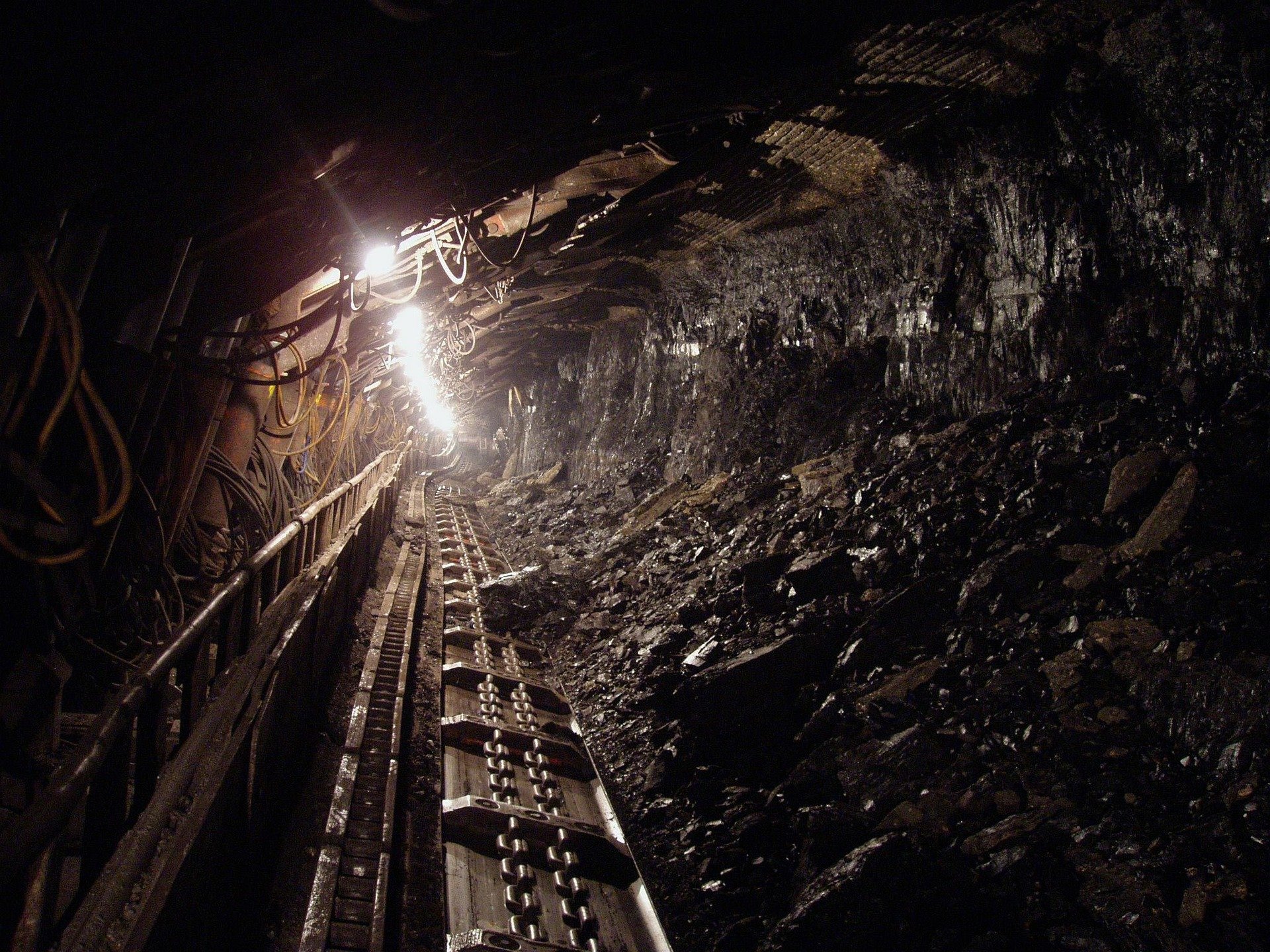 A coal mine shaft.