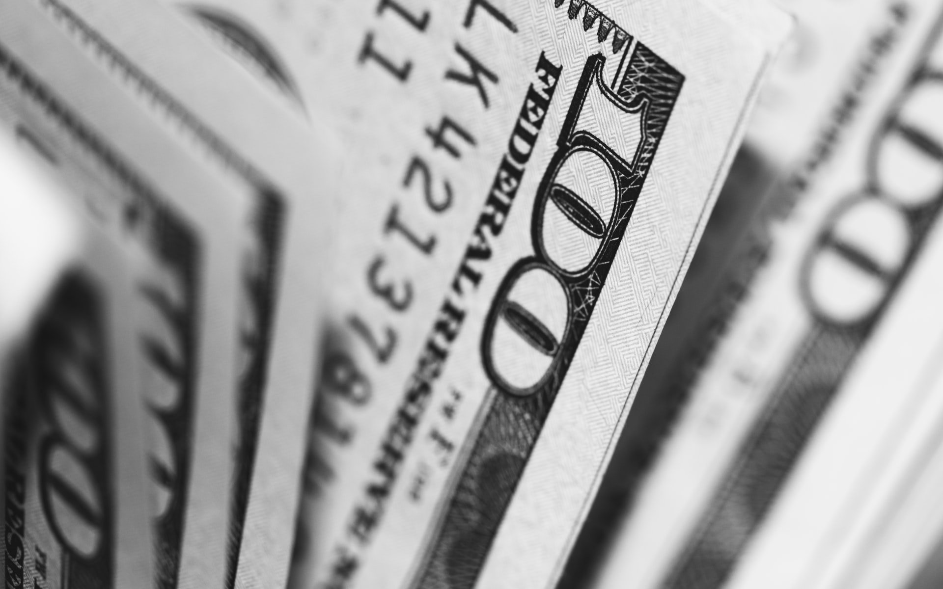 A bundle of $100 notes.